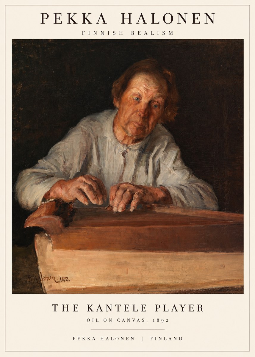 Pekka Halonen The Kantele Player No1 - Poster