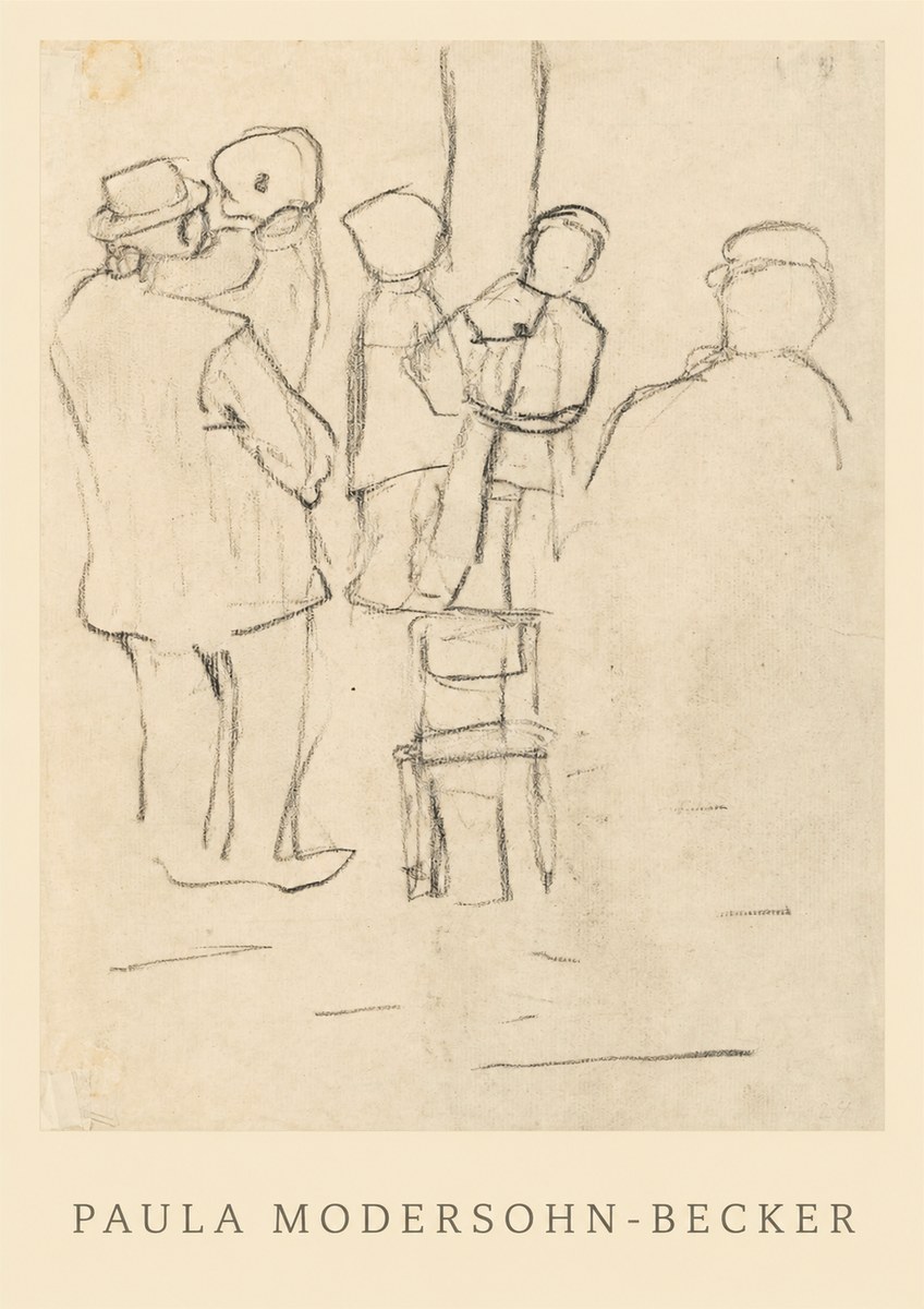 Paula Modersohn-Becker Studies of Figures No1 - Poster
