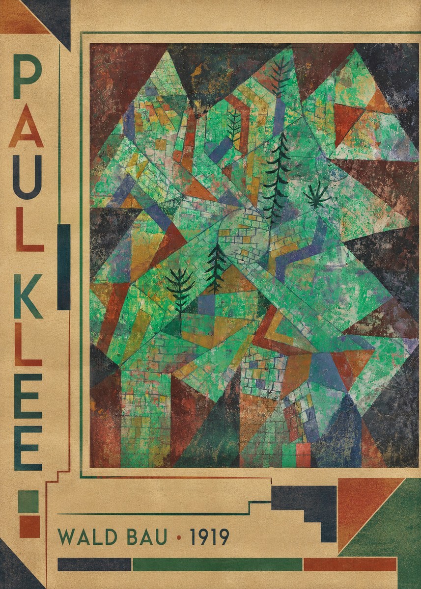 Paul Klee Wald Bau No2 - Poster