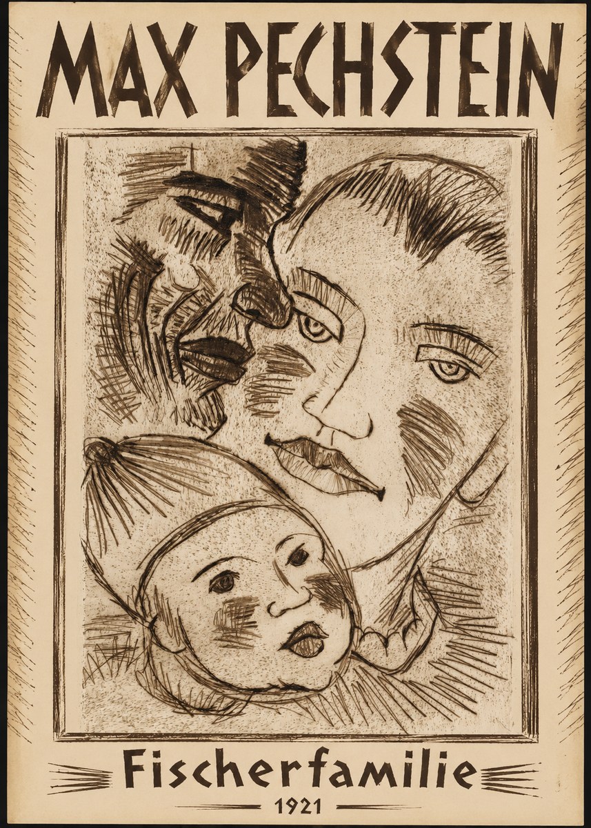 Max Pechstein Fischerfamilie No1 - Poster