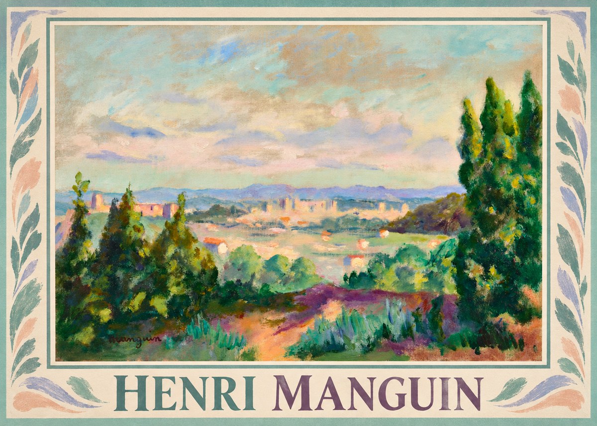 Henri Manguin Mediterranean City View No1 - Poster