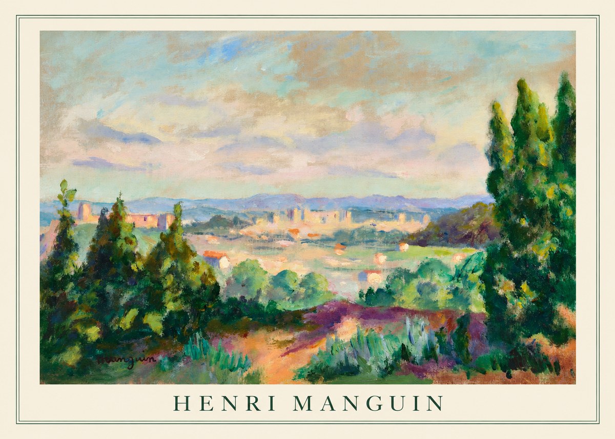 Henri Manguin Mediterranean City View No4 - Poster