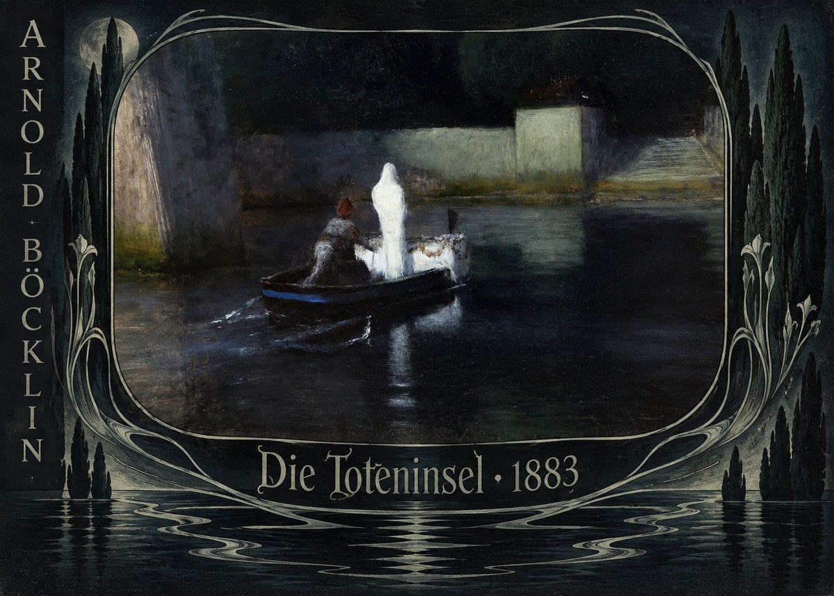 Arnold Böcklin Die Toteninsel III No6 - Poster