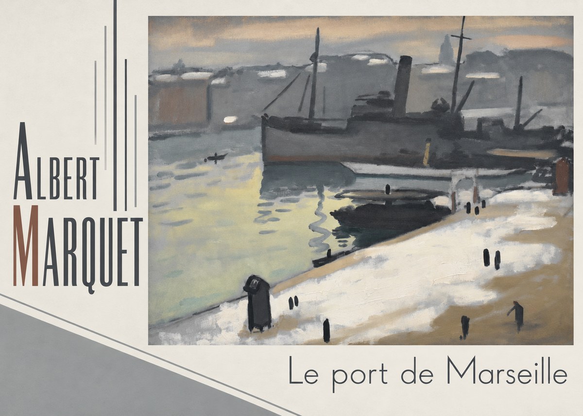 Albert Marquet Le Port De Marseille I No4 - Poster