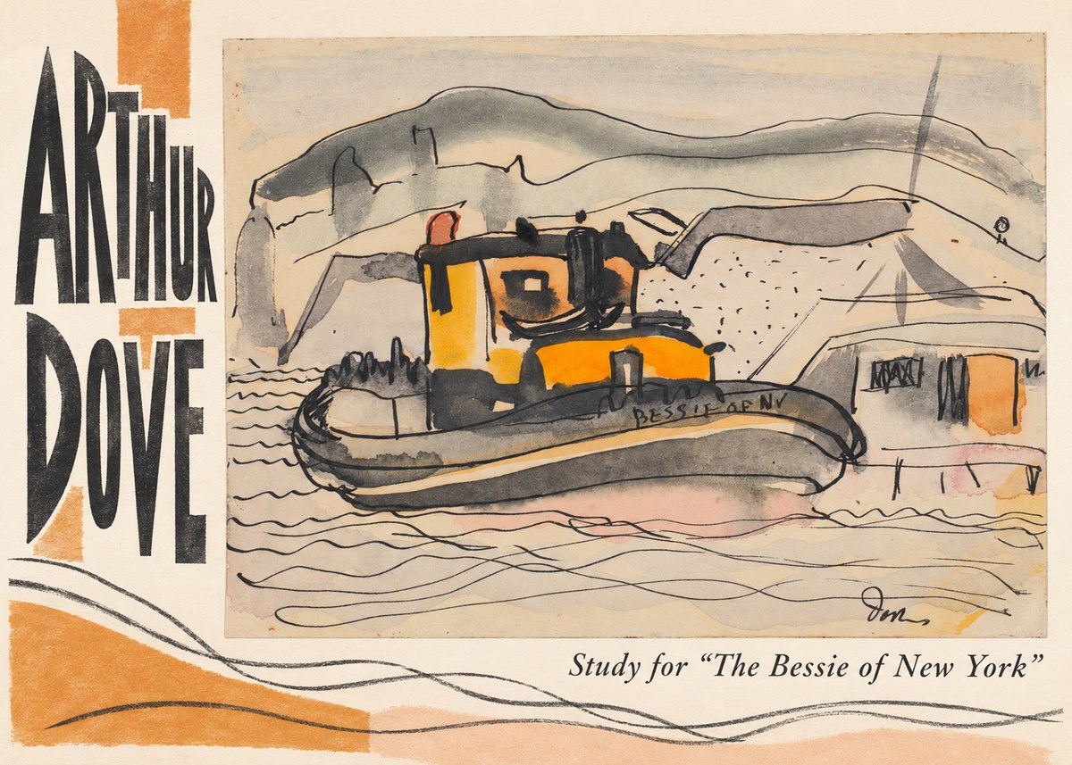 Arthur Dove Study for "the Bessie of New York" No2 - Poster