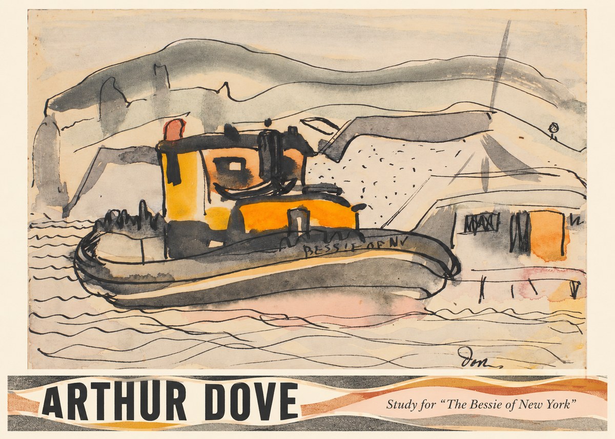 Arthur Dove Study for "the Bessie of New York" No3 - Poster
