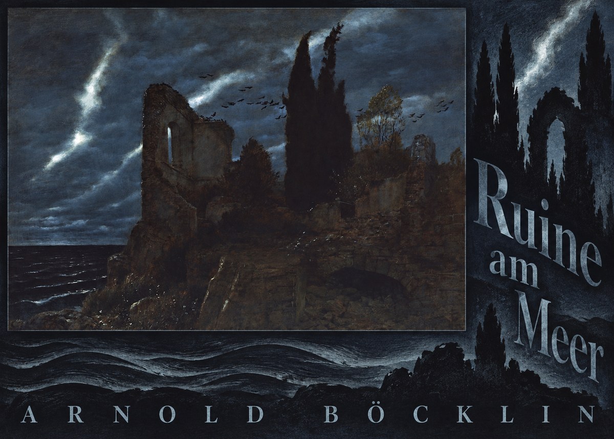 Arnold Böcklin Ruine Am Meer I No6 - Poster