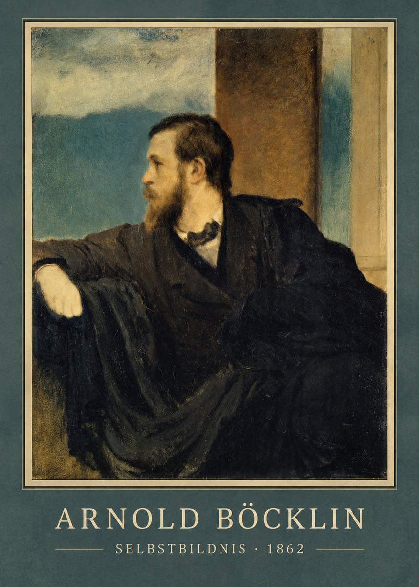 Arnold Böcklin Selbstbildnis No3 - Poster