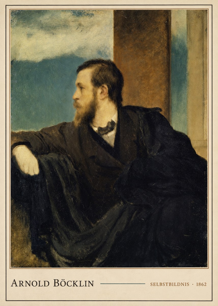 Arnold Böcklin Selbstbildnis No4 - Poster
