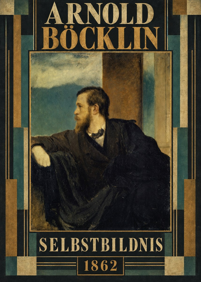 Arnold Böcklin Selbstbildnis No5 - Poster