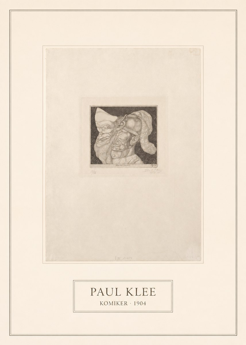 Paul Klee Komiker No5 - Poster