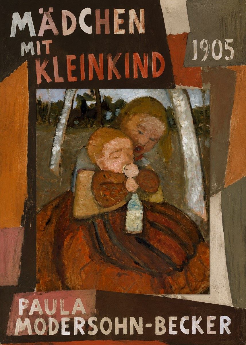 Paula Modersohn-Becker Mädchen Mit Kleinkind I No2 - Poster