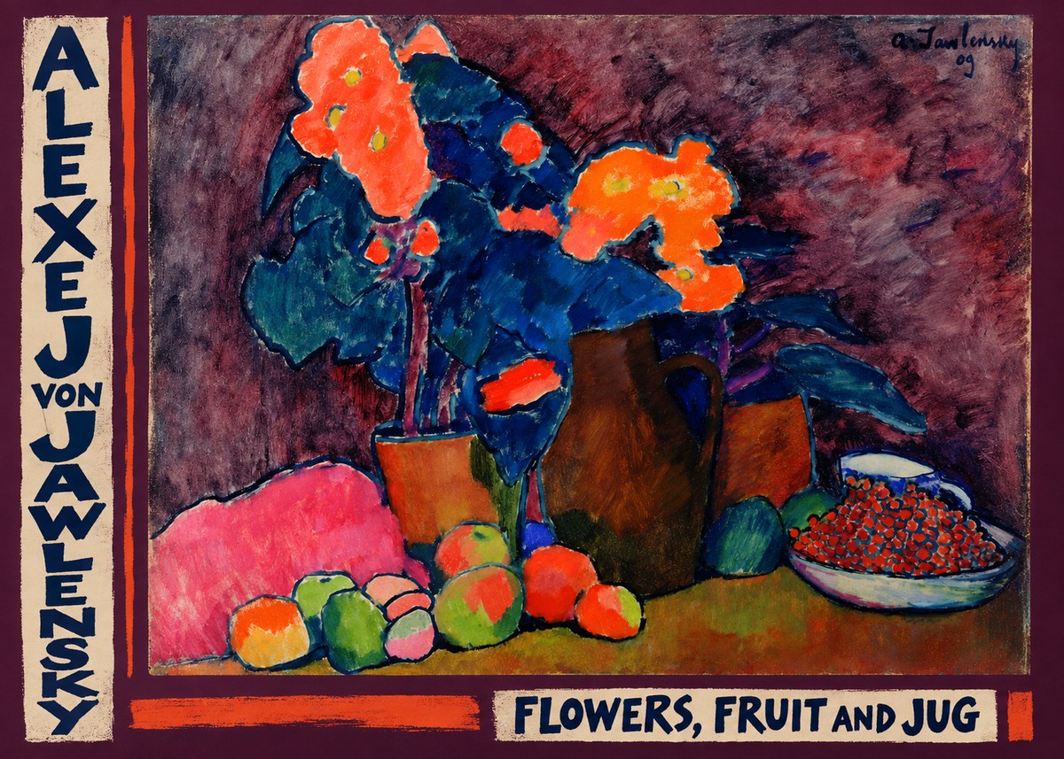 Alexej von Jawlensky Flowers, Fruit and Jug No2 - Poster