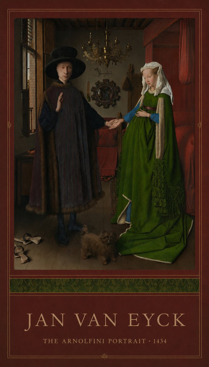 Jan van Eyck The Arnolfini Portrait IV No3 - Poster