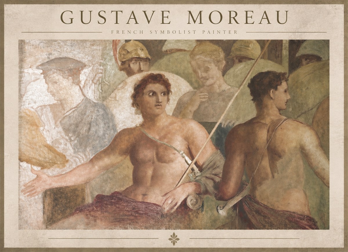 Gustave Moreau Les Prétendants No2 - Poster