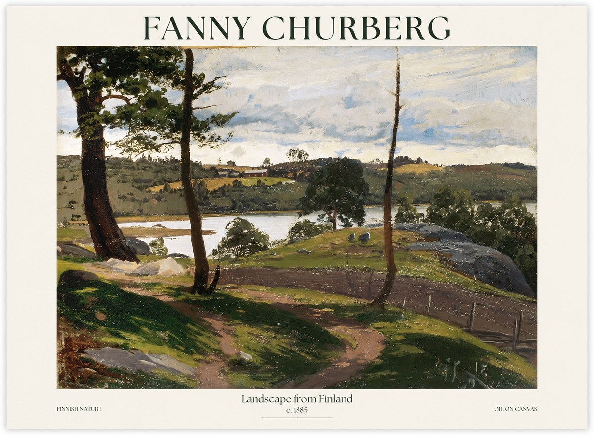 Fanny Churberg Landscape from Finland No1 - Poster