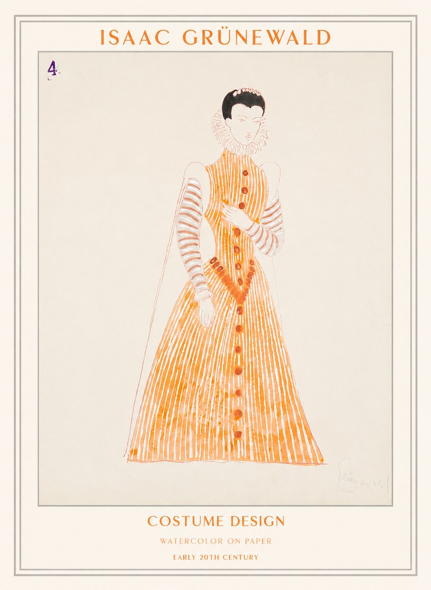 Isaac Grünewald Costume Design VII No1 - Poster