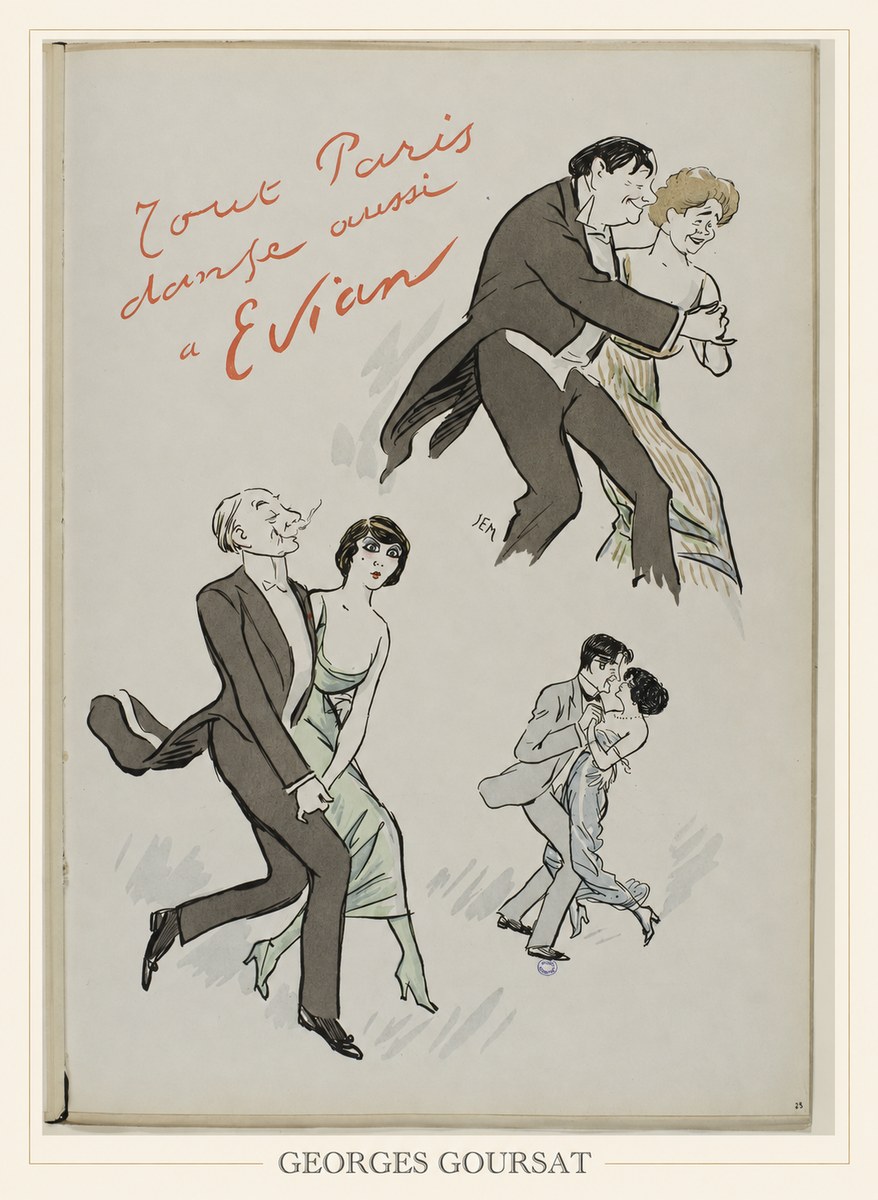 Georges Goursat Tout Paris Danse Aussi À Evian No6 - Poster
