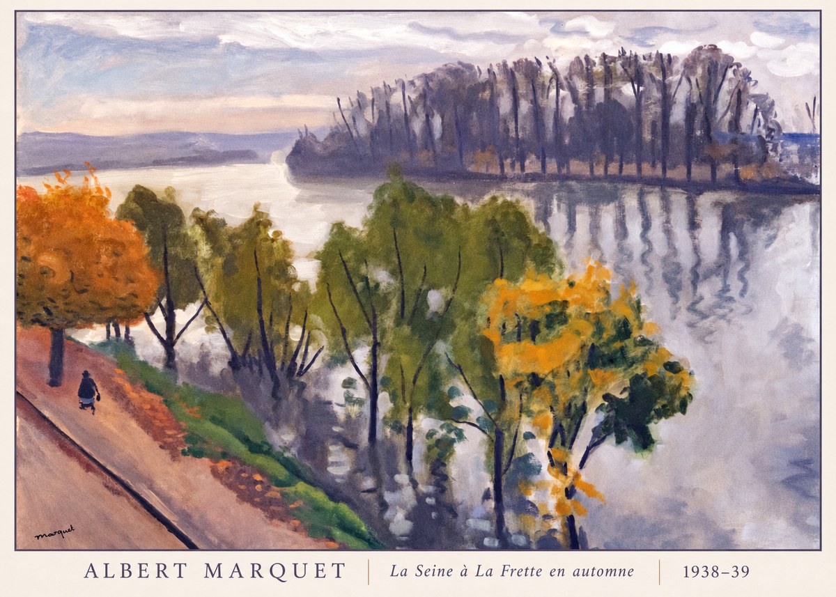 Albert Marquet La Seine À La Frette En Automne No6 - Poster