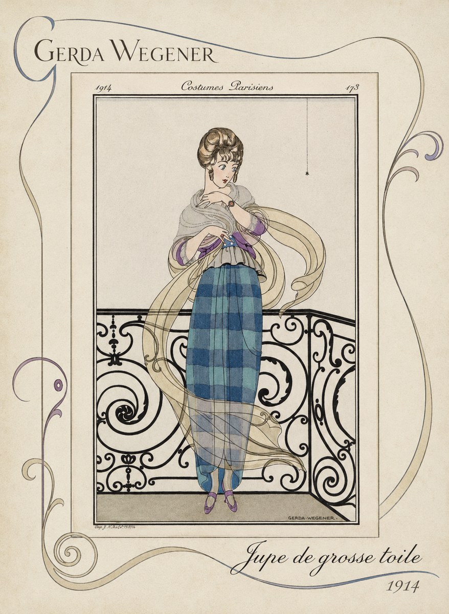 Gerda Wegener Jupe De Grosse Toile No3 - Poster