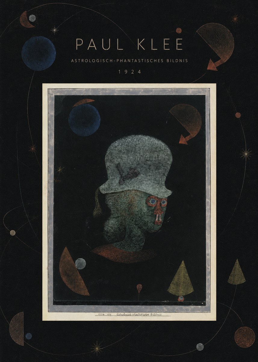 Paul Klee Astrologisch-phantastisches Bildnis No6 - Poster