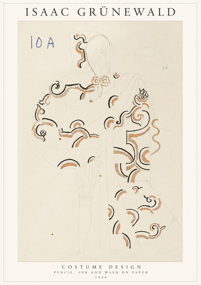 Isaac Grünewald Costume Design VIII No1 - Poster
