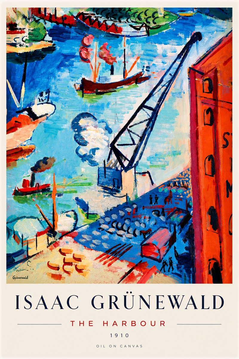 Isaac Grünewald The Harbour No6 - Poster