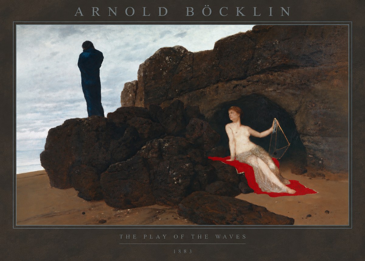 Arnold Böcklin The Play of the Waves No2 - Poster