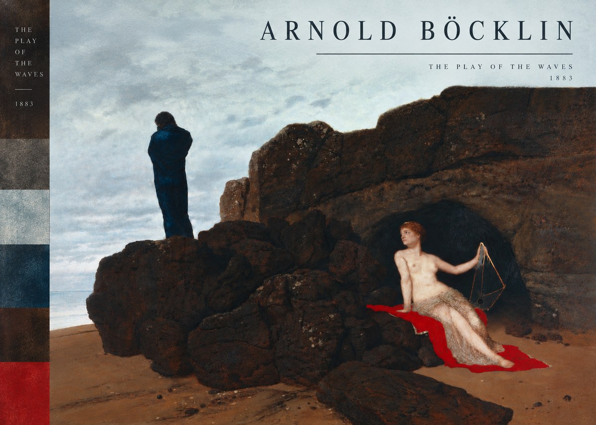 Arnold Böcklin The Play of the Waves No6 - Poster