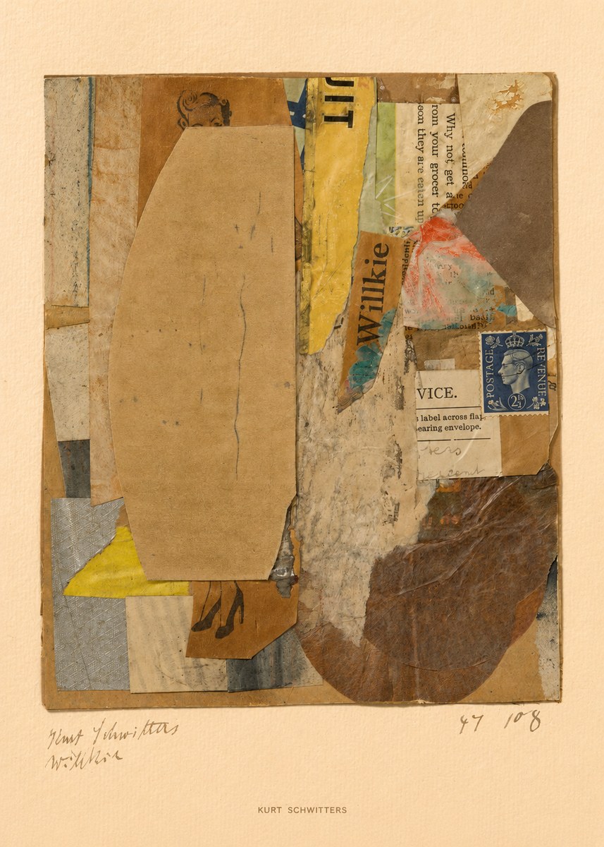 Kurt Schwitters Abstract Merz Collage No6 - Poster