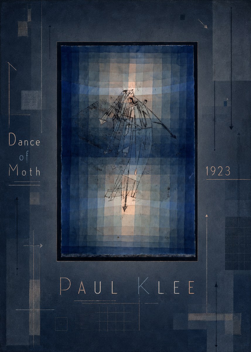 Paul Klee Dance of Moth No3 - Poster