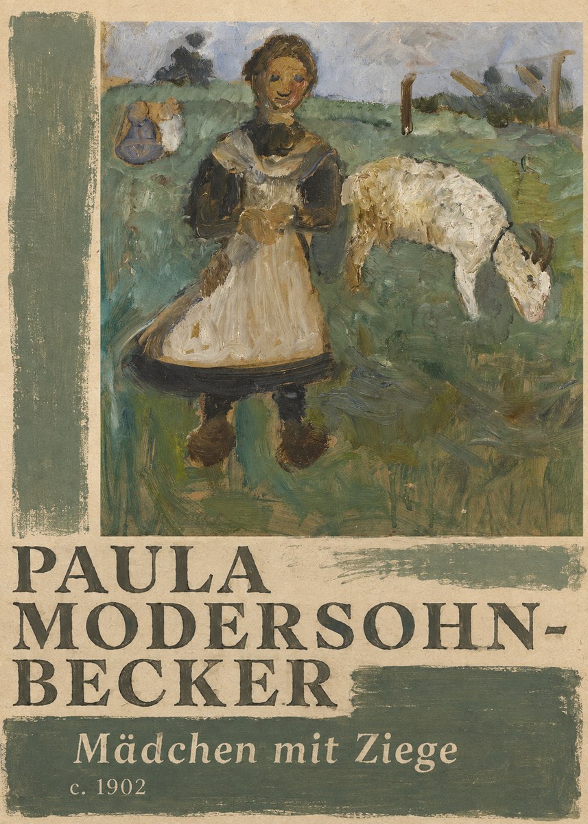 Paula Modersohn-Becker Mädchen Mit Ziege No2 - Poster