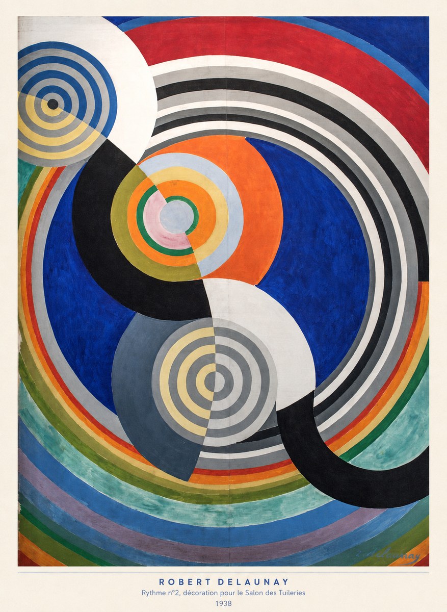 Robert Delaunay Rythme N°2, Décoration Pour Le Salon Des Tuileries No5 - Poster