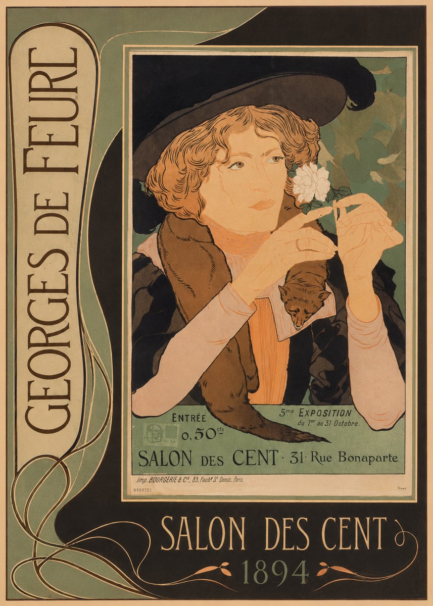 Georges de Feure Salon Des Cent - 1894 No3 - Poster