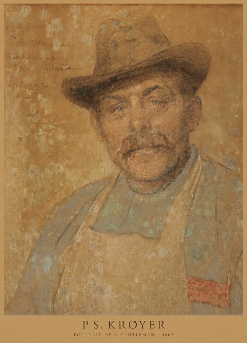 P.S. Krøyer Portrait of a Gentleman No6 - Poster