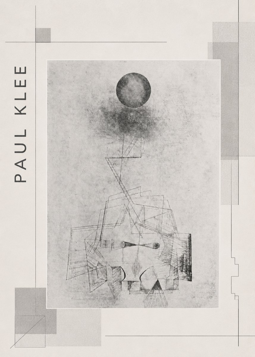 Paul Klee Abstract Study with Sphere and Ladder No2 - Poster