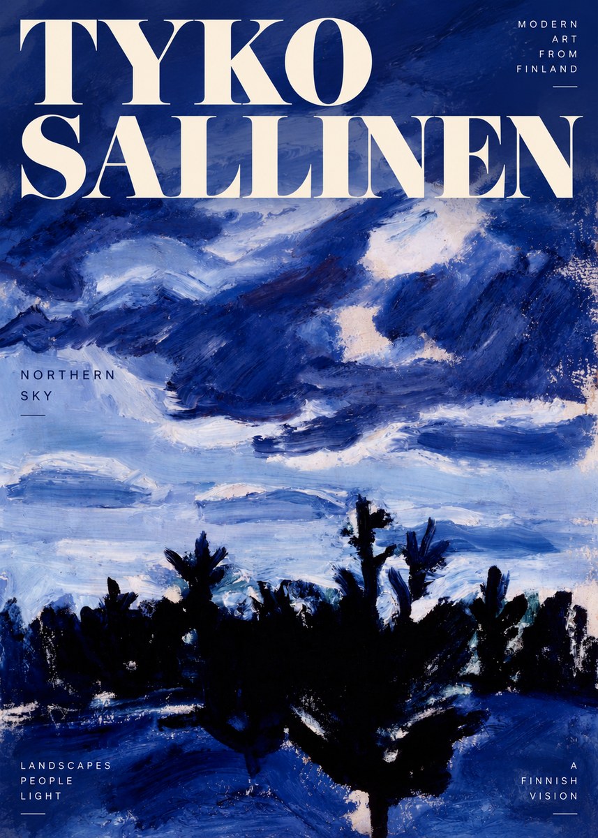 Tyko Sallinen Northern Sky No2 - Poster