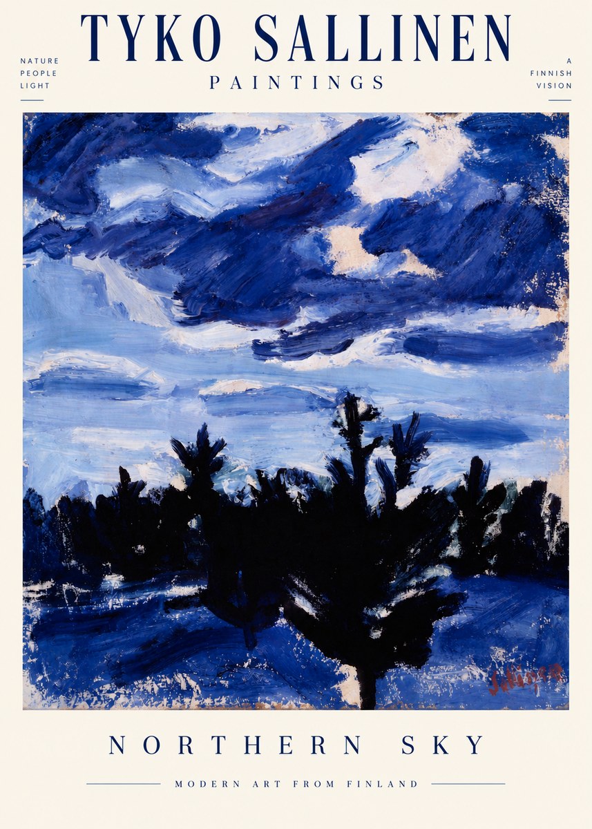 Tyko Sallinen Northern Sky No3 - Poster
