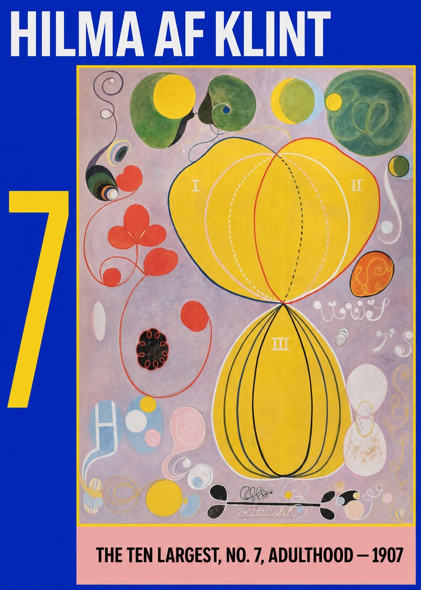 Hilma af Klint The Ten Largest, No. 7, Adulthood No3 - Poster