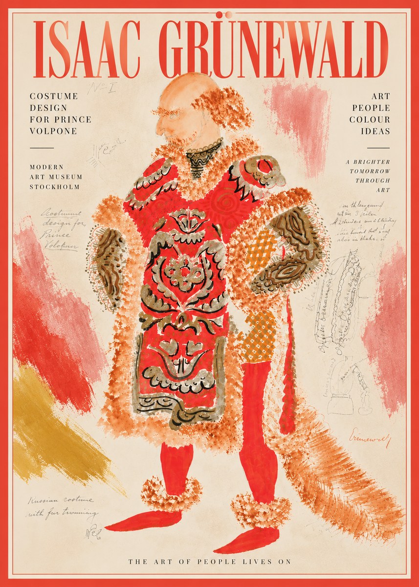 Isaac Grünewald Costume Design for a Theatre Production No6 - Poster