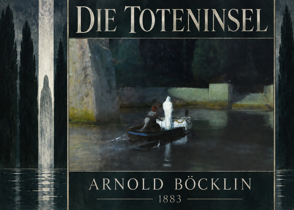 Arnold Böcklin Die Toteninsel IV No5 - Poster