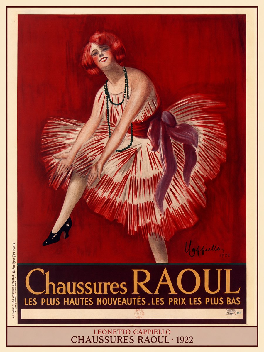 Leonetto Cappiello Chaussures Raoul No4 - Poster