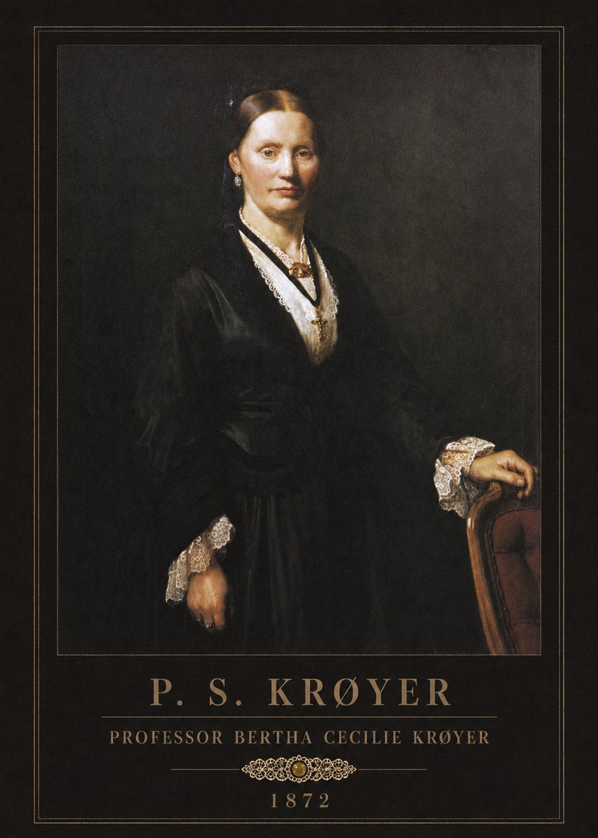 P.S. Krøyer Professor Bertha Cecilie Krøyer No3 - Poster