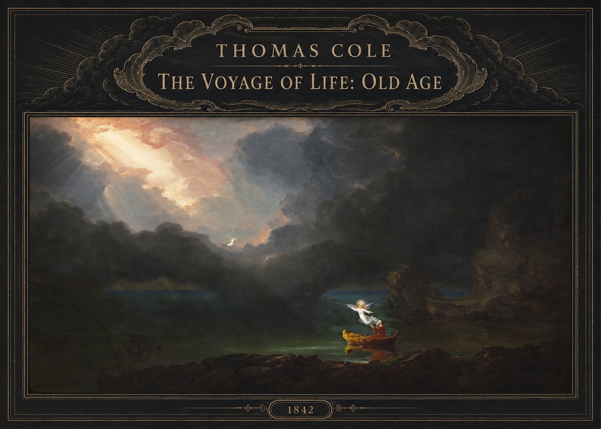 Thomas Cole The Voyage of Life: Old Age III No6 - Poster