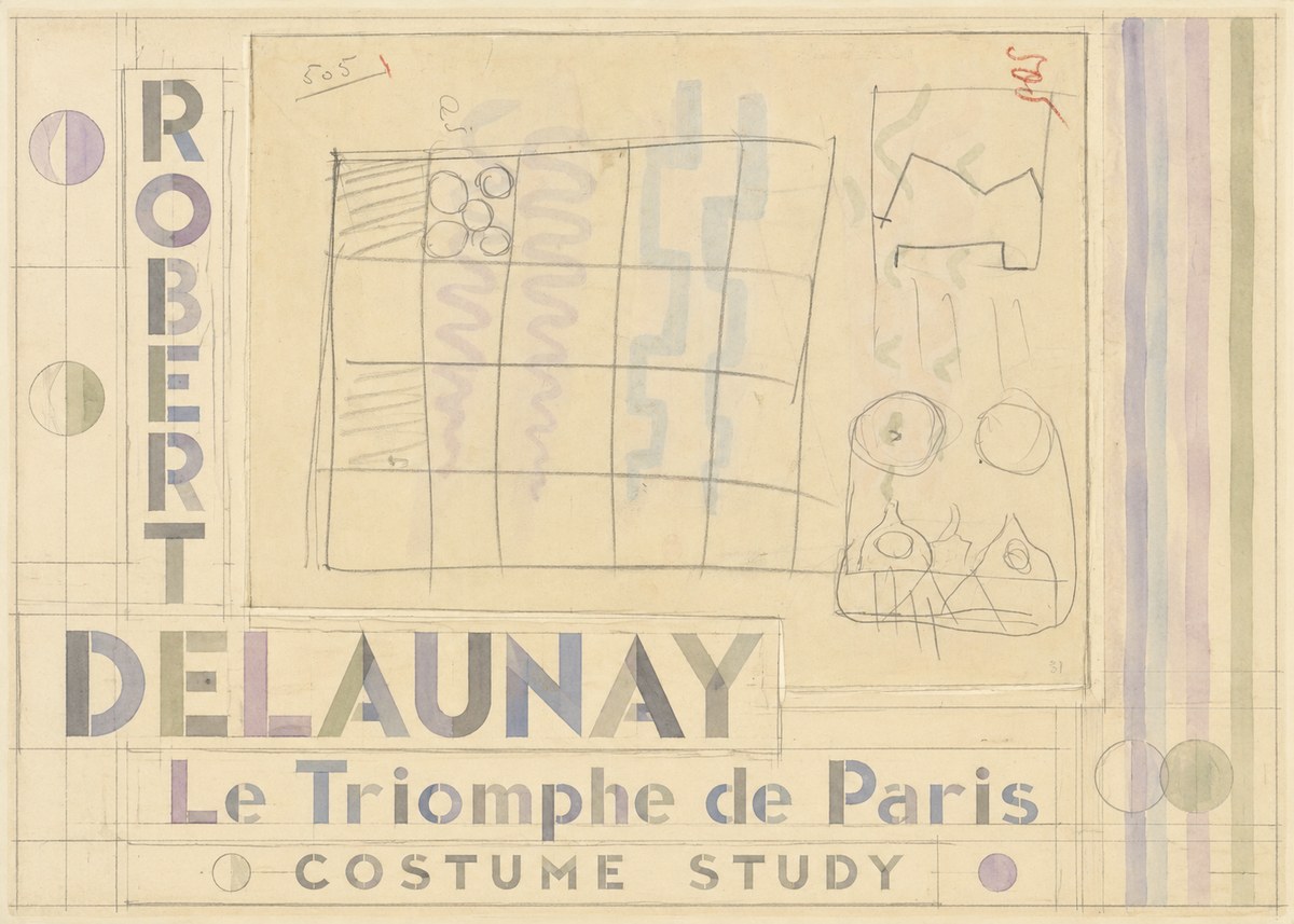 Robert Delaunay Le Triomphe De Paris - Costume Study No5 - Poster