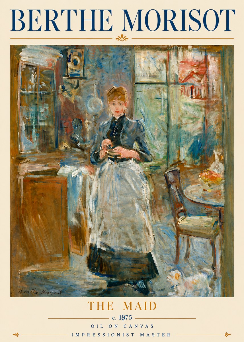 Berthe Morisot The Maid No6 - Poster