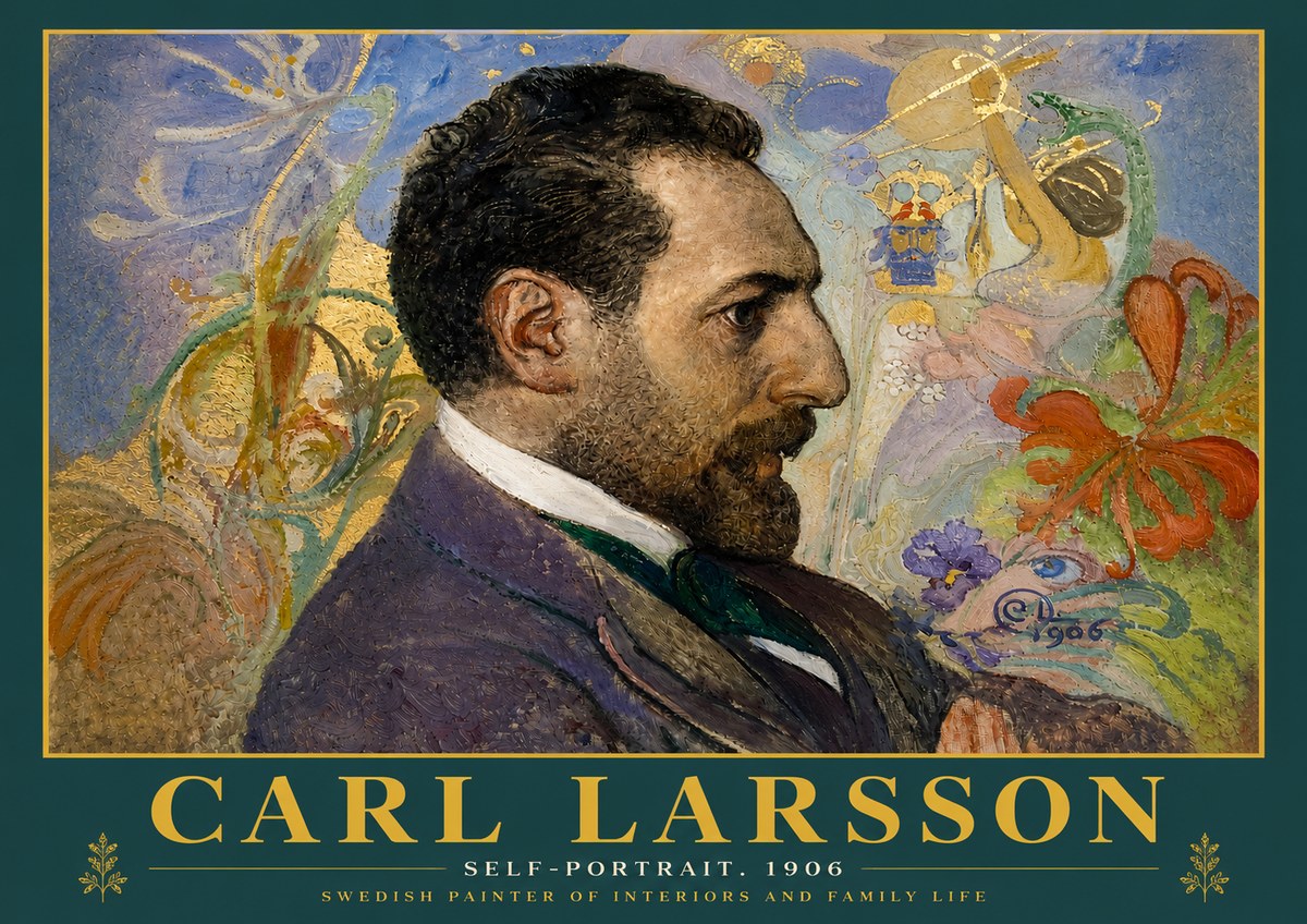 Carl Larsson Self-portrait. 1906 No4 - Poster