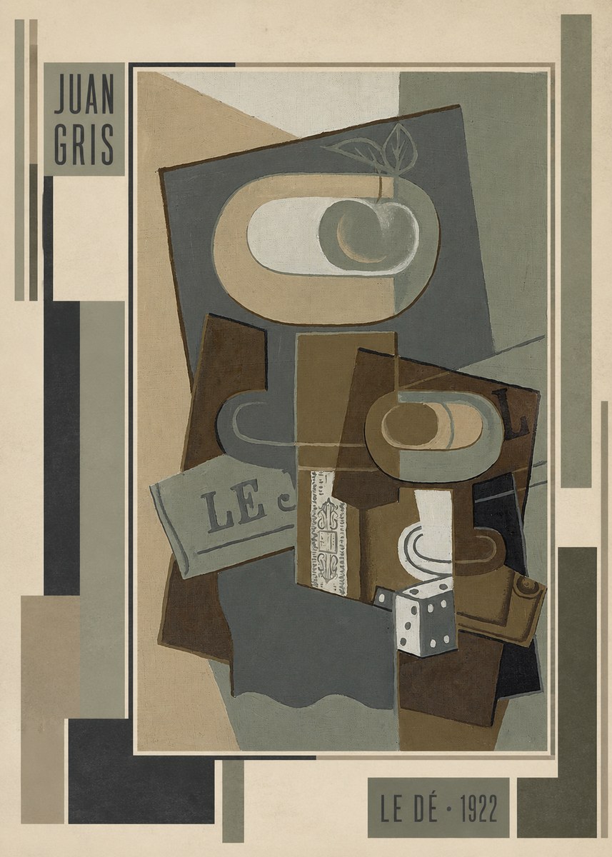 Juan Gris Le Dé No3 - Poster