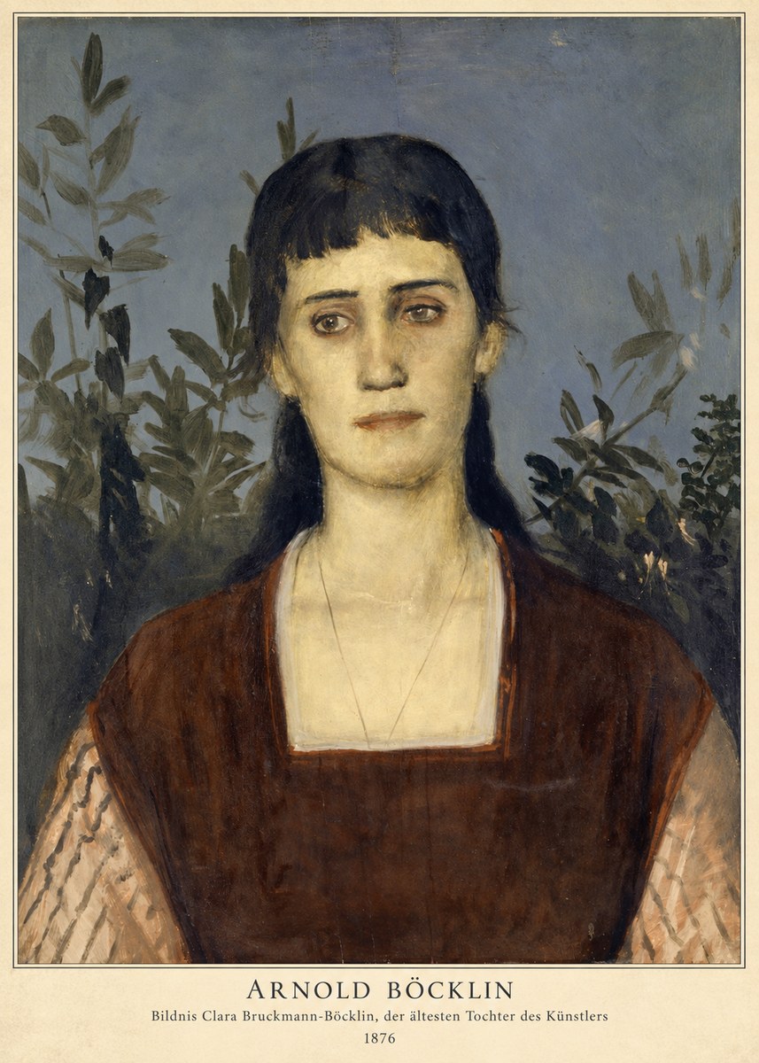 Arnold Böcklin Bildnis Clara Bruckmann-böcklin, Der Ältesten Tochter Des Künstlers No2 - Poster