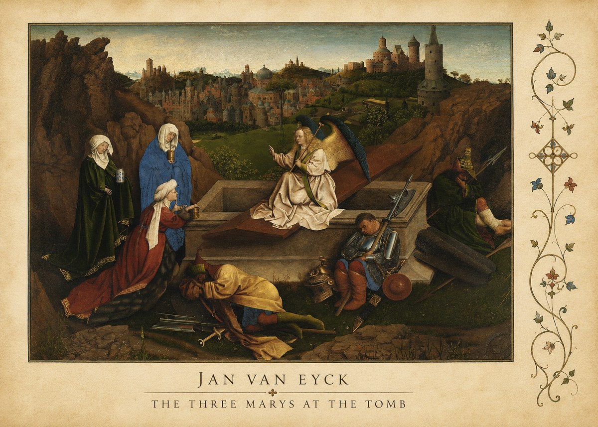 Jan van Eyck The Three Marys at the Tomb No4 - Poster